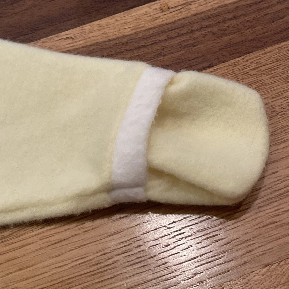 Vintage Carters Yellow Baby Bunting Winter Suit Fleece Size Small up to 20 lbs